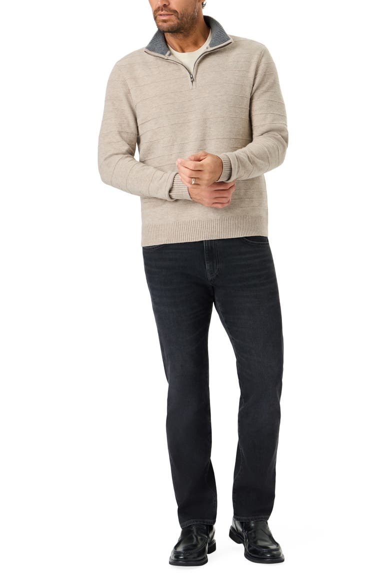 Poggio Quarter Zip Sweater, Alternate, color, OATMEAL