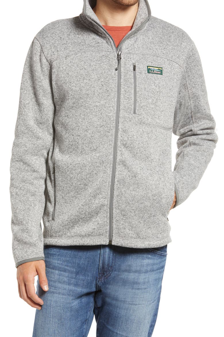 Men's Sweater Fleece Jacket, Alternate, color, GREY HEATHER
