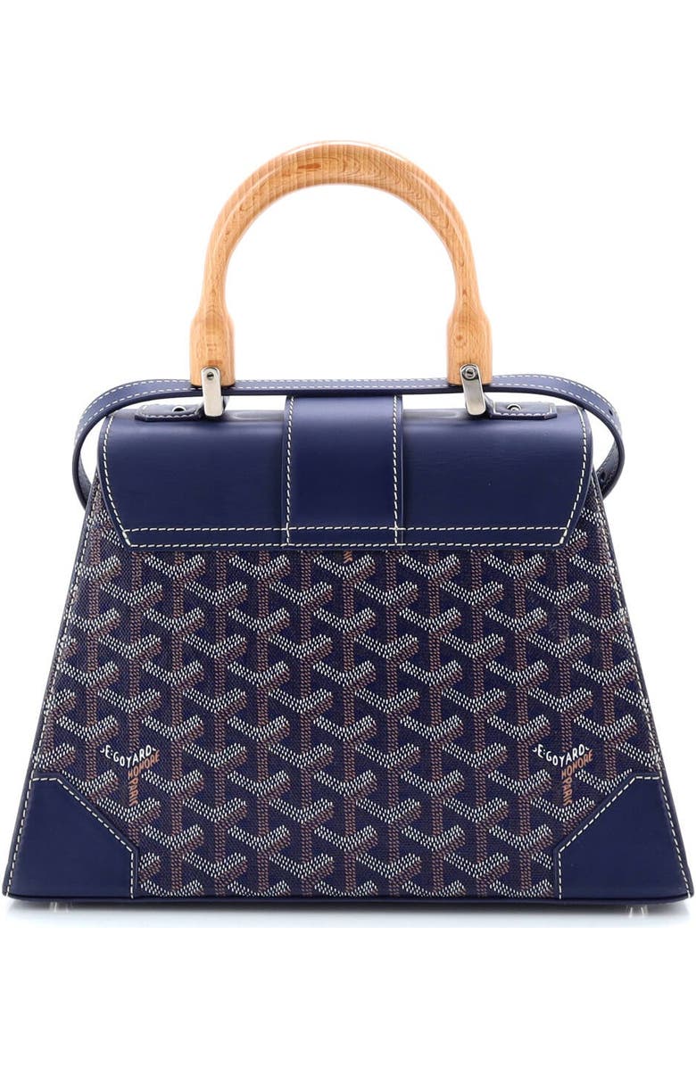 Pre-Owned Goyard Saigon Top Handle Bag Coated Canvas with Leather PM, Alternate, color,