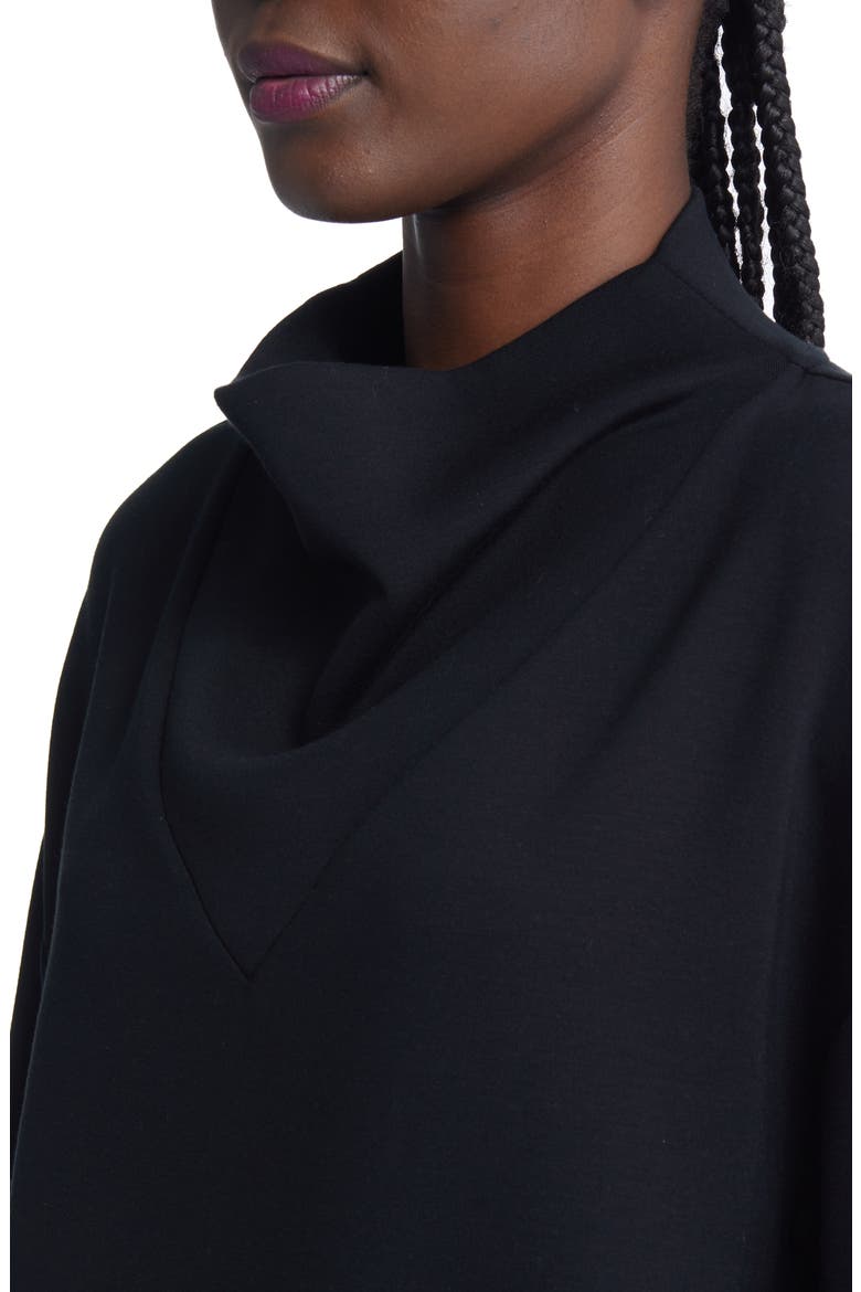 Betsy Funnel Neck Sweatshirt, Alternate, color, BLACK
