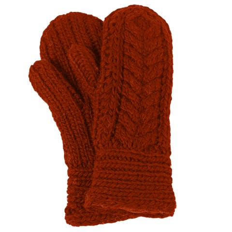 Hand Knit Soho Mittens