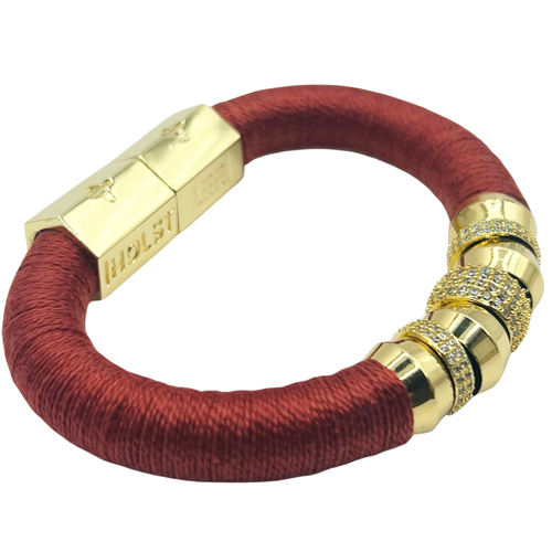 Holst + Lee Holst+lee Luxe Colorblock Bracelet In Red