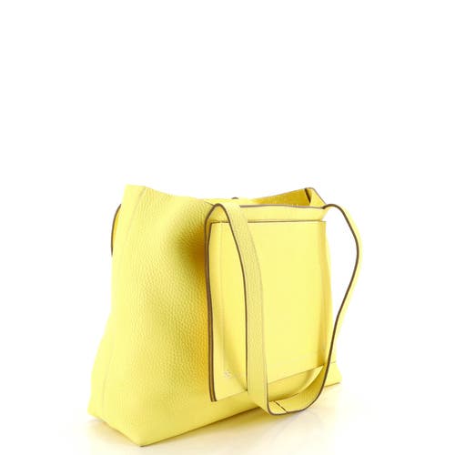 Pre-owned Hermes  Hermes Cabasellier Tote Clemence 31 In Yellow