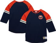 Mitchell & Ness Men's Mitchell & Ness Navy Houston Astros Cooperstown Collection Legendary Raglan Slub Henley 3/4-Sleeve T-Shirt