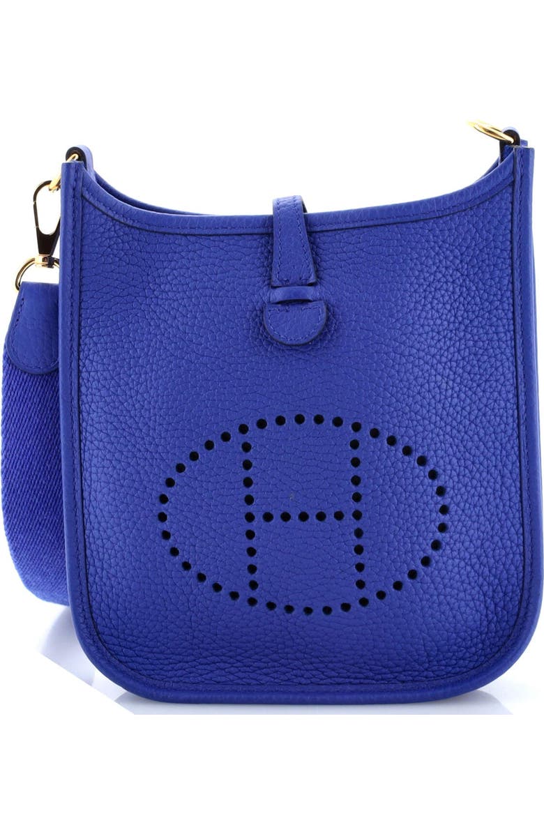 Pre-Owned Hermes Evelyne Bag Gen III Clemence TPM, Main, color, Bleu Royal