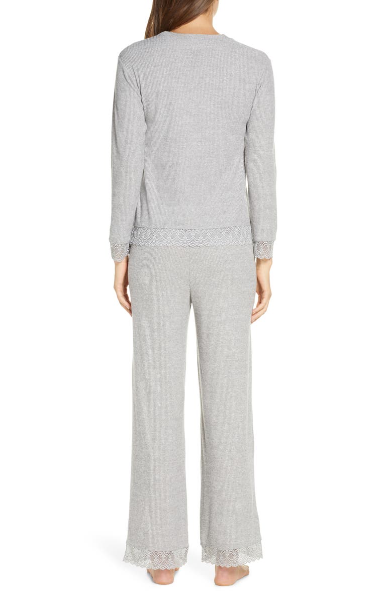 Rachel Parcell Lace Trim Pajamas, Alternate, color, 