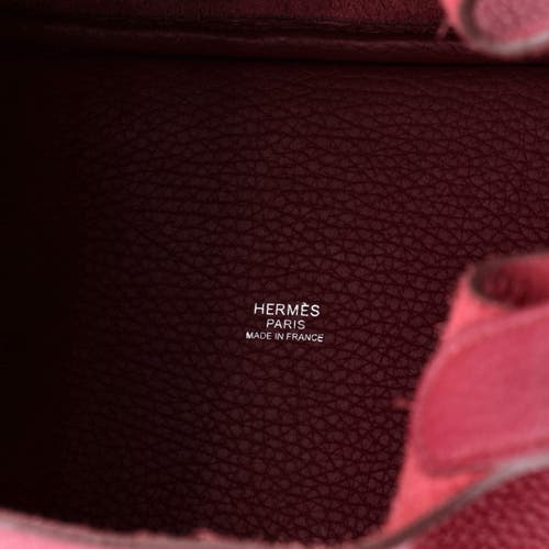 Pre-owned Hermes Hermes Picotin Lock Bag Clemence Pm In Red