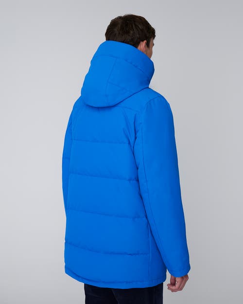 Quartz Co. Grant | Hooded Down Winter Jacket In Cobalt