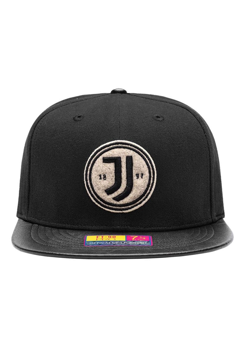 Men's Black Juventus Swatch Fitted Hat, Alternate, color, Black