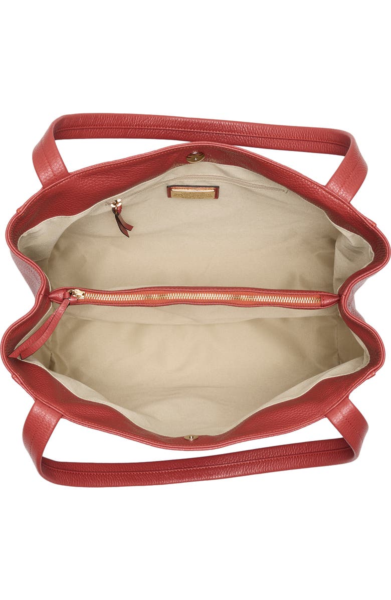 VALENTINO BY MARIO VALENTINO Ollie Dollaro Monogram Leather Tote Bag, Alternate, color, Rust