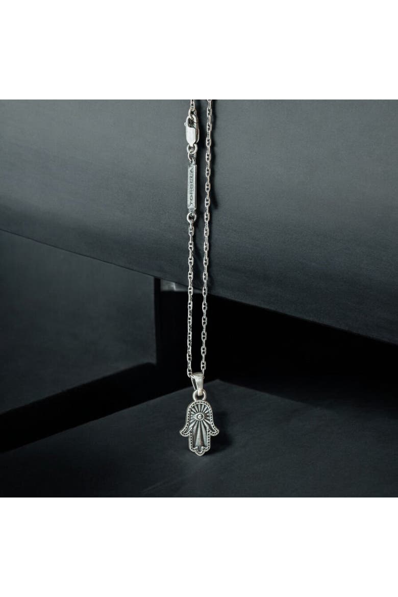 Hamsa Silver Necklace, Alternate, color, Sterling Silver