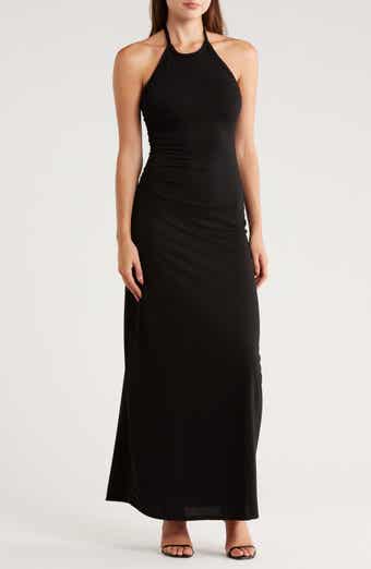 GO COUTURE Halter Maxi Dress
