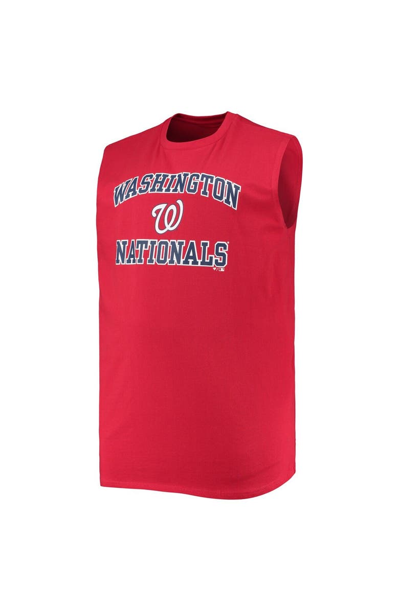 PROFILE Men's Red Washington Nationals Big & Tall Jersey Muscle Tank Top, Alternate, color, Red