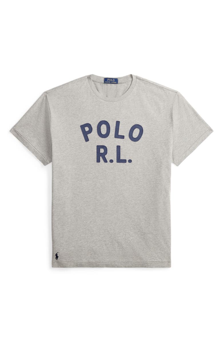 Polo Ralph Lauren Classic Fit Logo Appliqué Cotton T-Shirt, Alternate, color, Dark Sport Heather