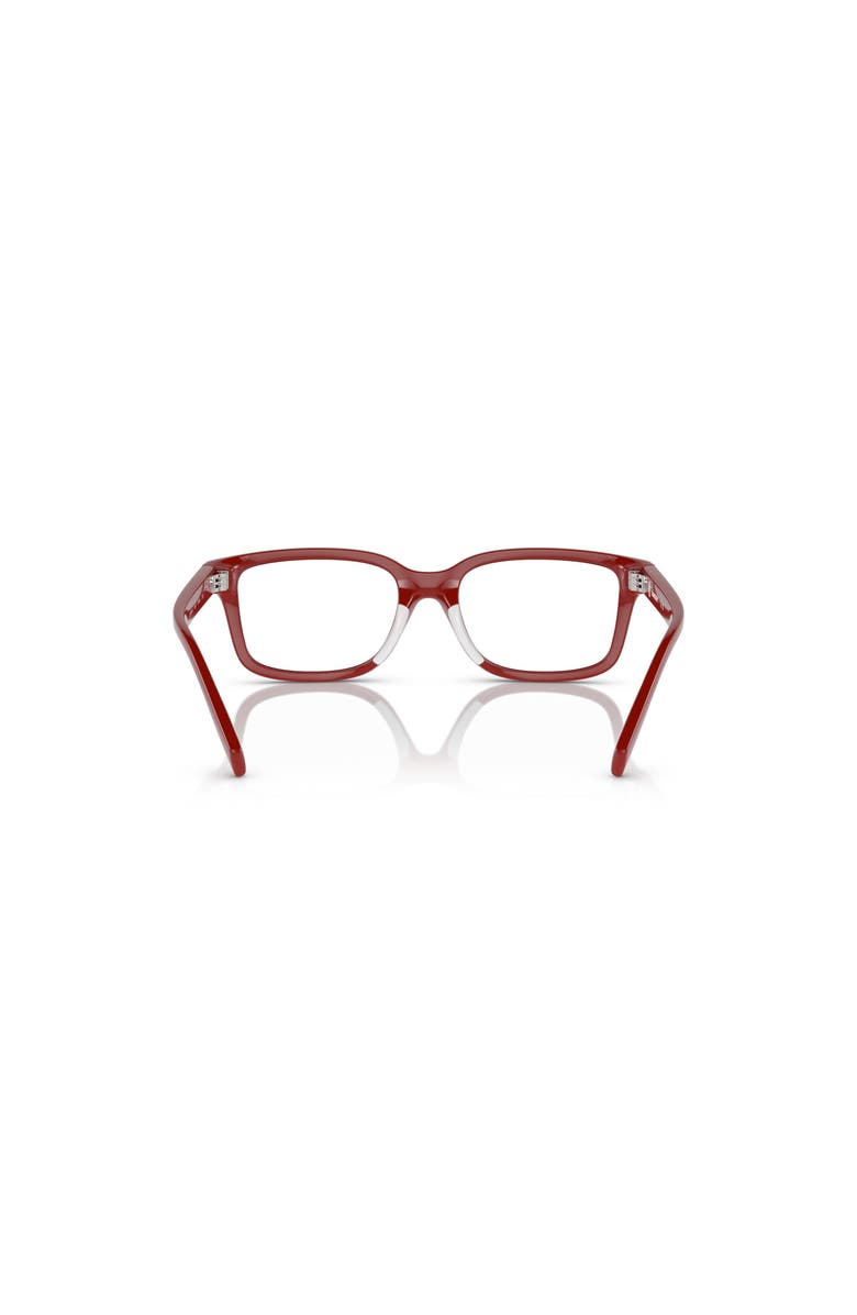 Burberry 48mm Rectangle optical glasses, Alternate, color, Red
