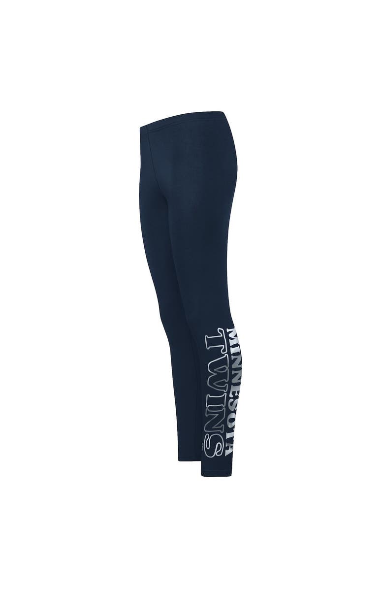 G-III 4HER BY CARL BANKS Women's G-III 4Her by Carl Banks Navy Minnesota Twins Stadium Lightweight Leggings, Alternate, color, Navy