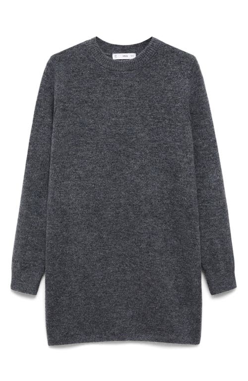 Mango Long Sleeve Mini Sweater Dress