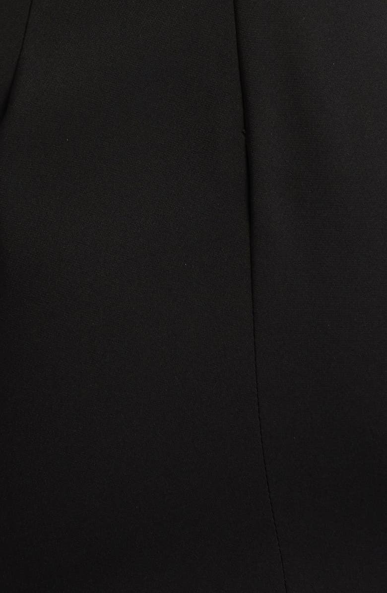 NIKKI LUND Bonnie Puff Sleeve Belted Sheath Dress, Alternate, color, Black