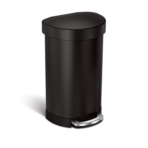 Simplehuman 45l Semi Round Liner Rim Step Trash Can