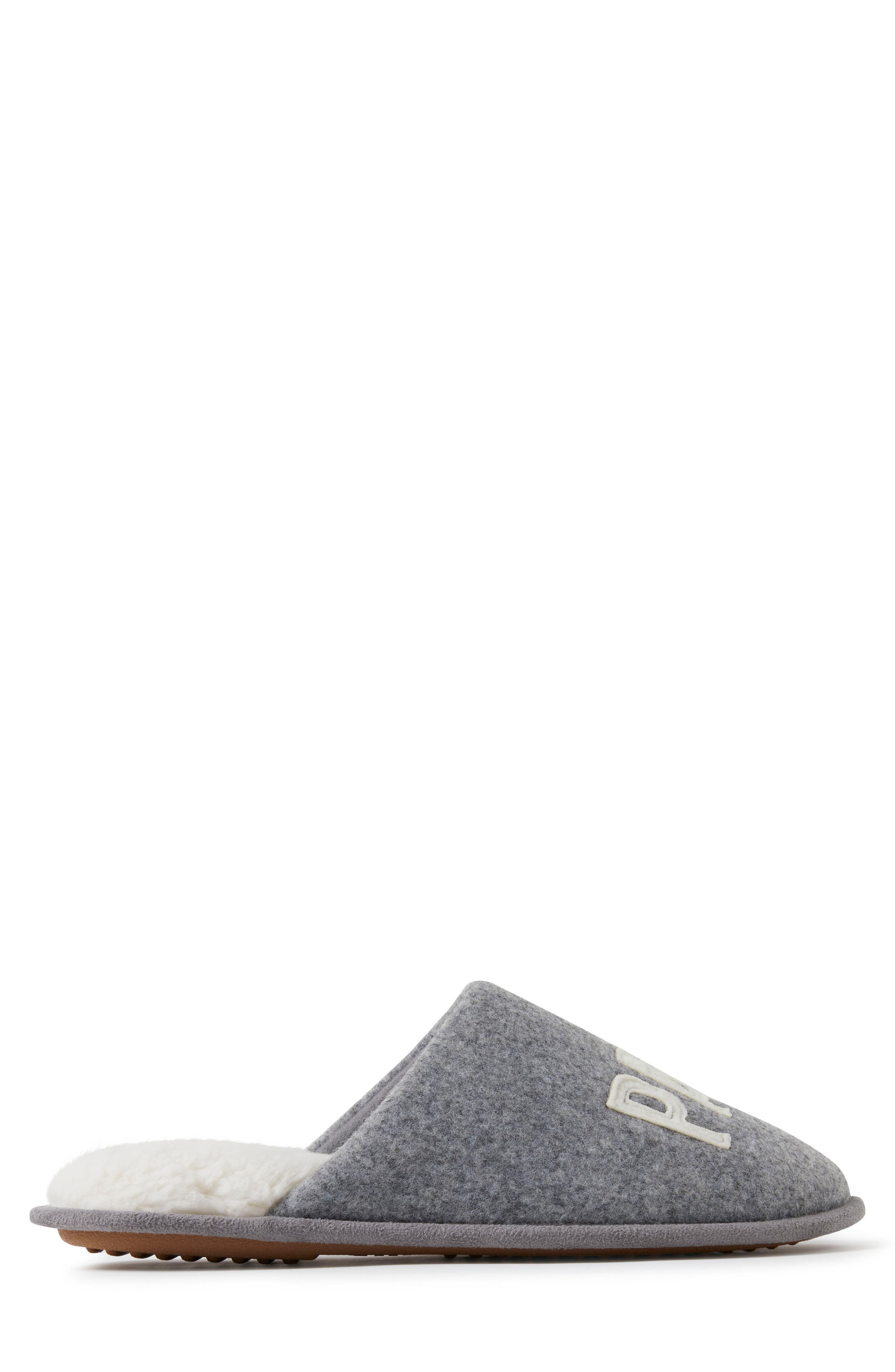 Carson Papa Bear Dad Scuff Slipper, Alternate, color, LIGHT HEATHER GREY