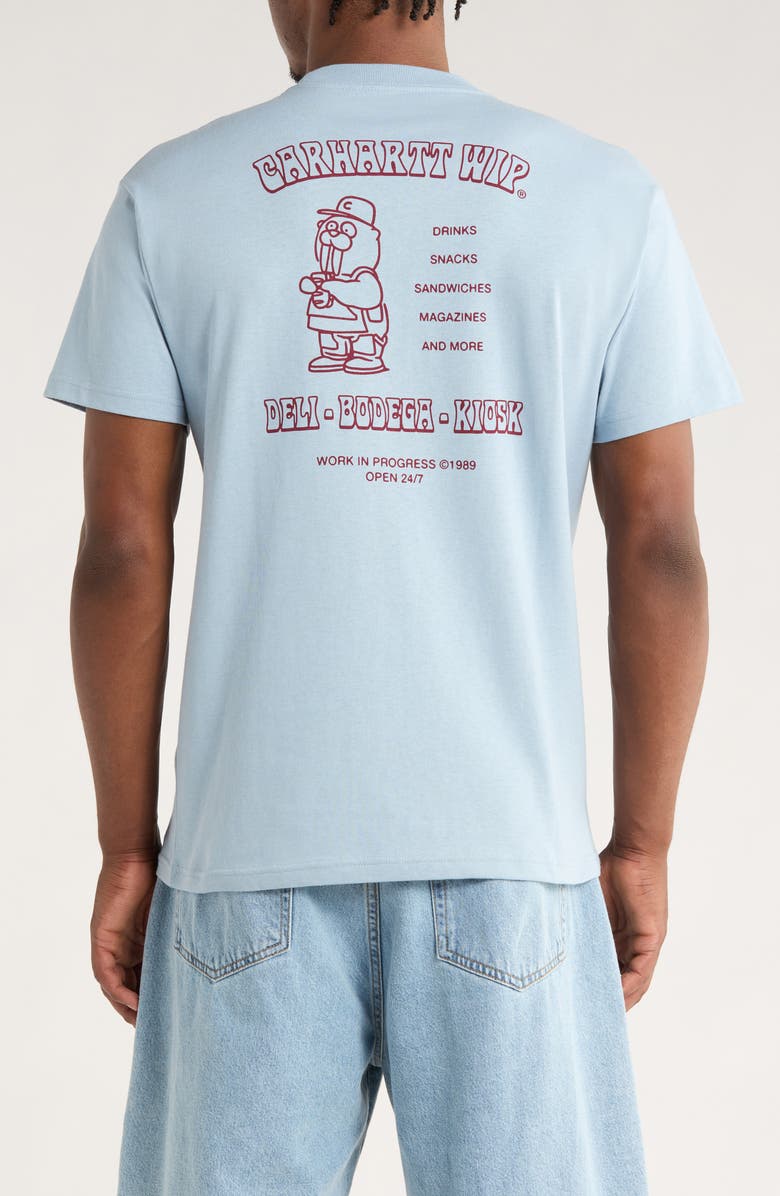 Carhartt Work In Progress Sandwich Organic Cotton Graphic T-Shirt, Alternate, color, Blue Fog