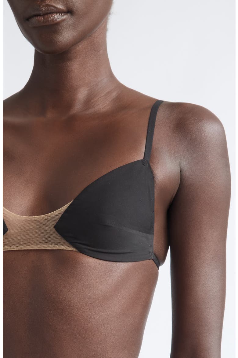 Intimo Bikini Top, Alternate, color, BLACK / NATURAL