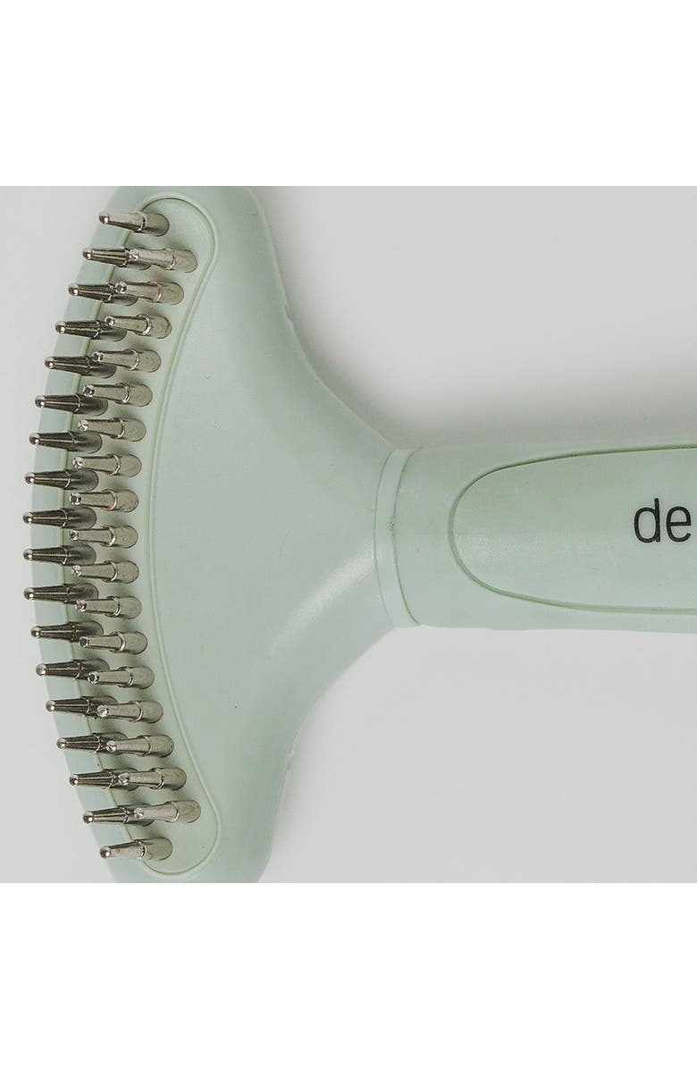 Dexypaws Pet Double Deshedding Undercoat Rake, Sage Green, Grooming Tool, Alternate, color, Green