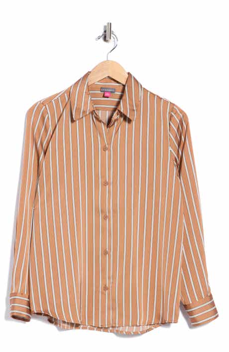 Striped Button Front Shirt