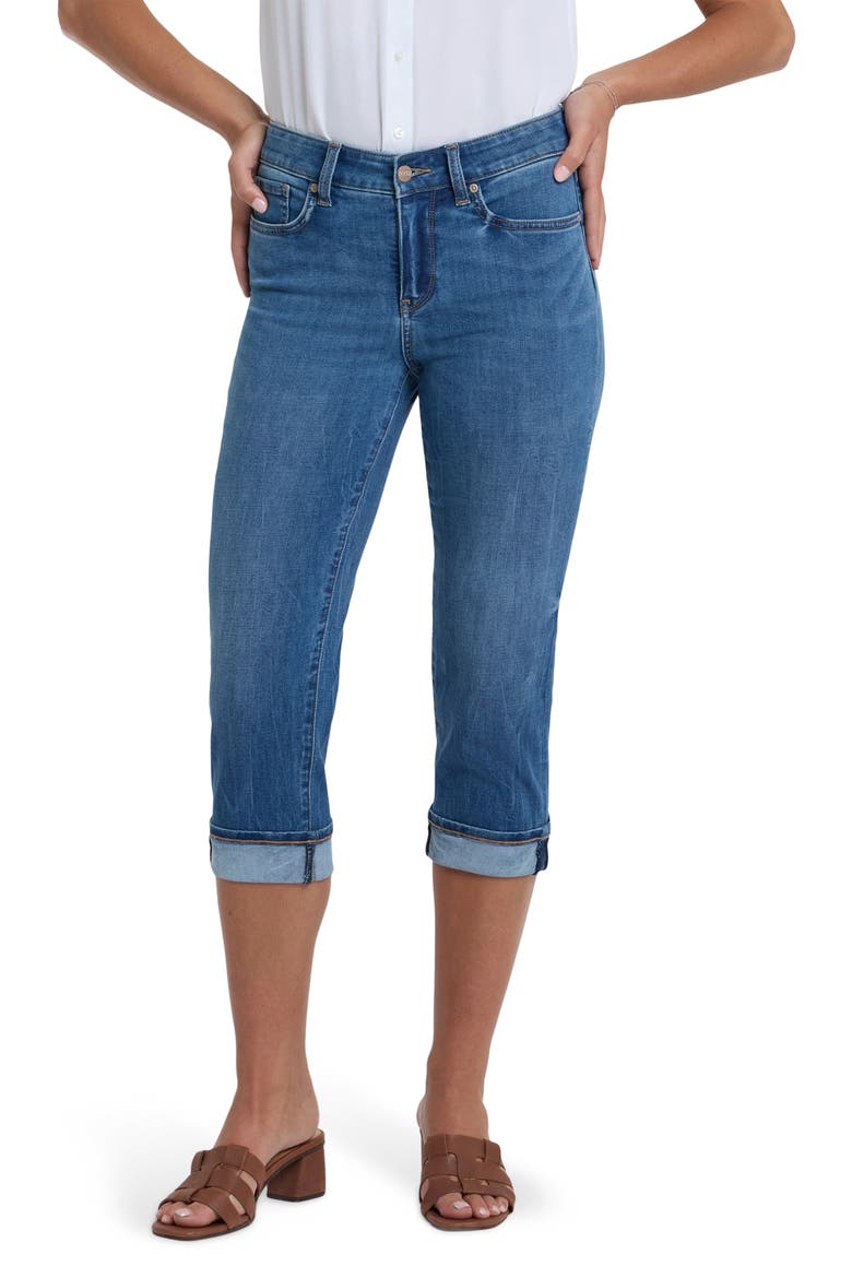 Marilyn Cool Embrace Straight Crop Jeans, Main, color, WILD RIVER