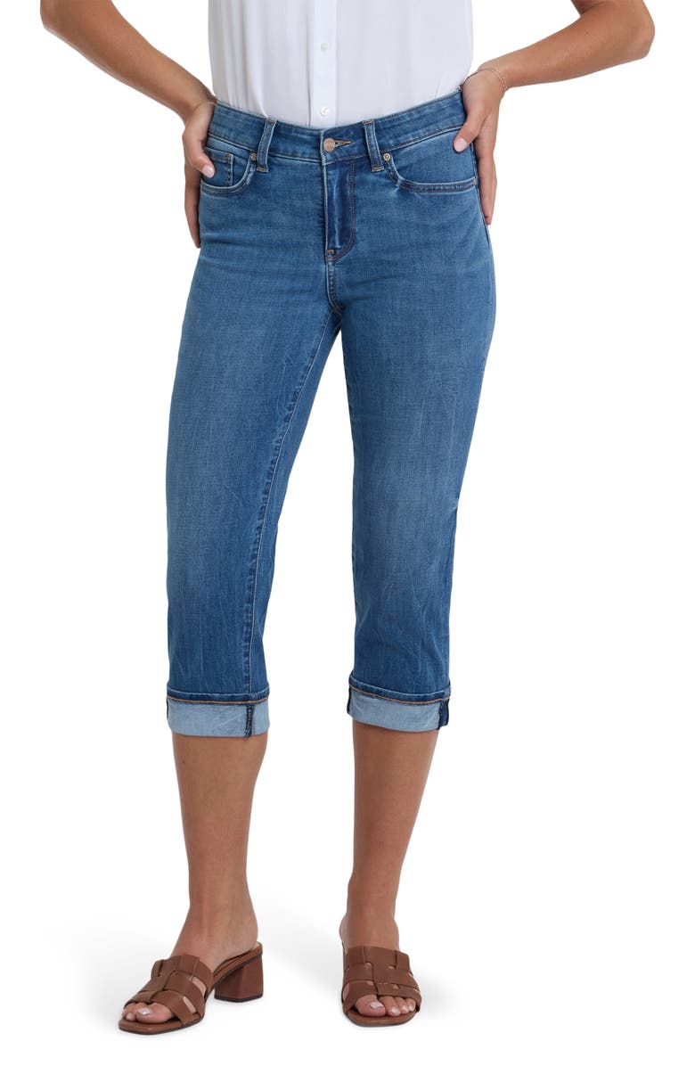 NYDJ Marilyn Cool Embrace Straight Crop Jeans, Main, color, Wild River