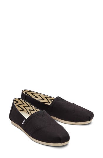 Shop Toms Alpargata Slip-on In Black