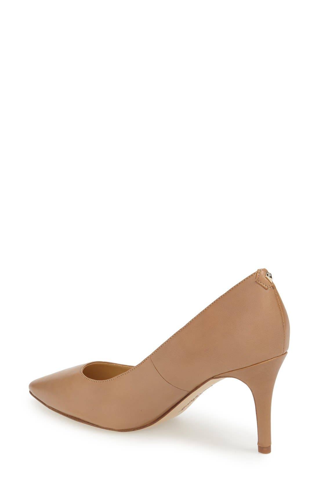 'Tristan' Pointy Toe Pump, Alternate, color, GOLDEN CARAMEL NAPPA LEATHER