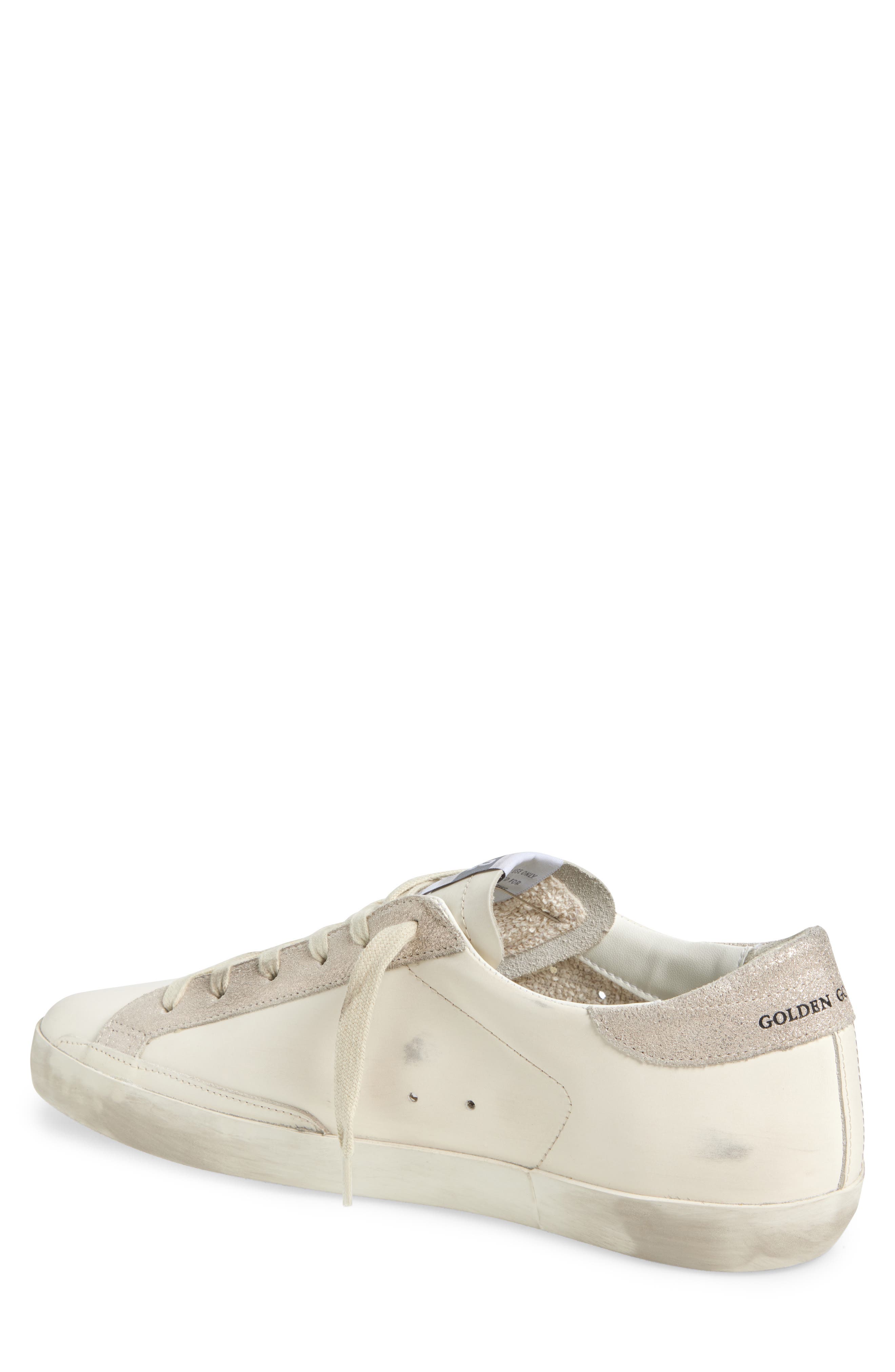 Golden Goose Super-Star Low Top Sneaker, Alternate, color, White/ Platinum