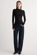 Modern Citizen Ava Mock-neck Long-sleeve Tee