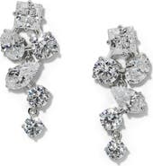 Nadri Lucia Cubic Zirconia Cluster Drop Earrings