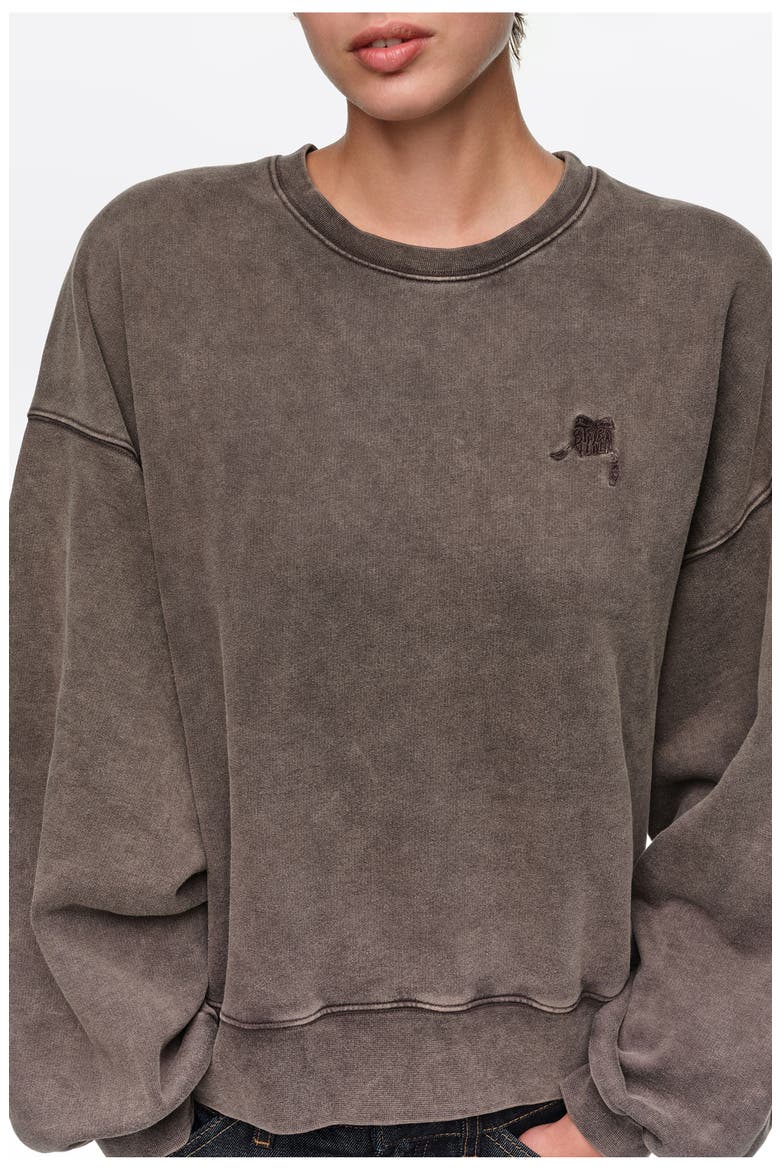 Balloon Fit Sweatshirt, Alternate, color, TAUPE