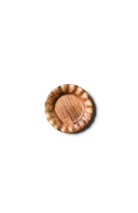 Fundamental Wood Ruffle Salad Plate