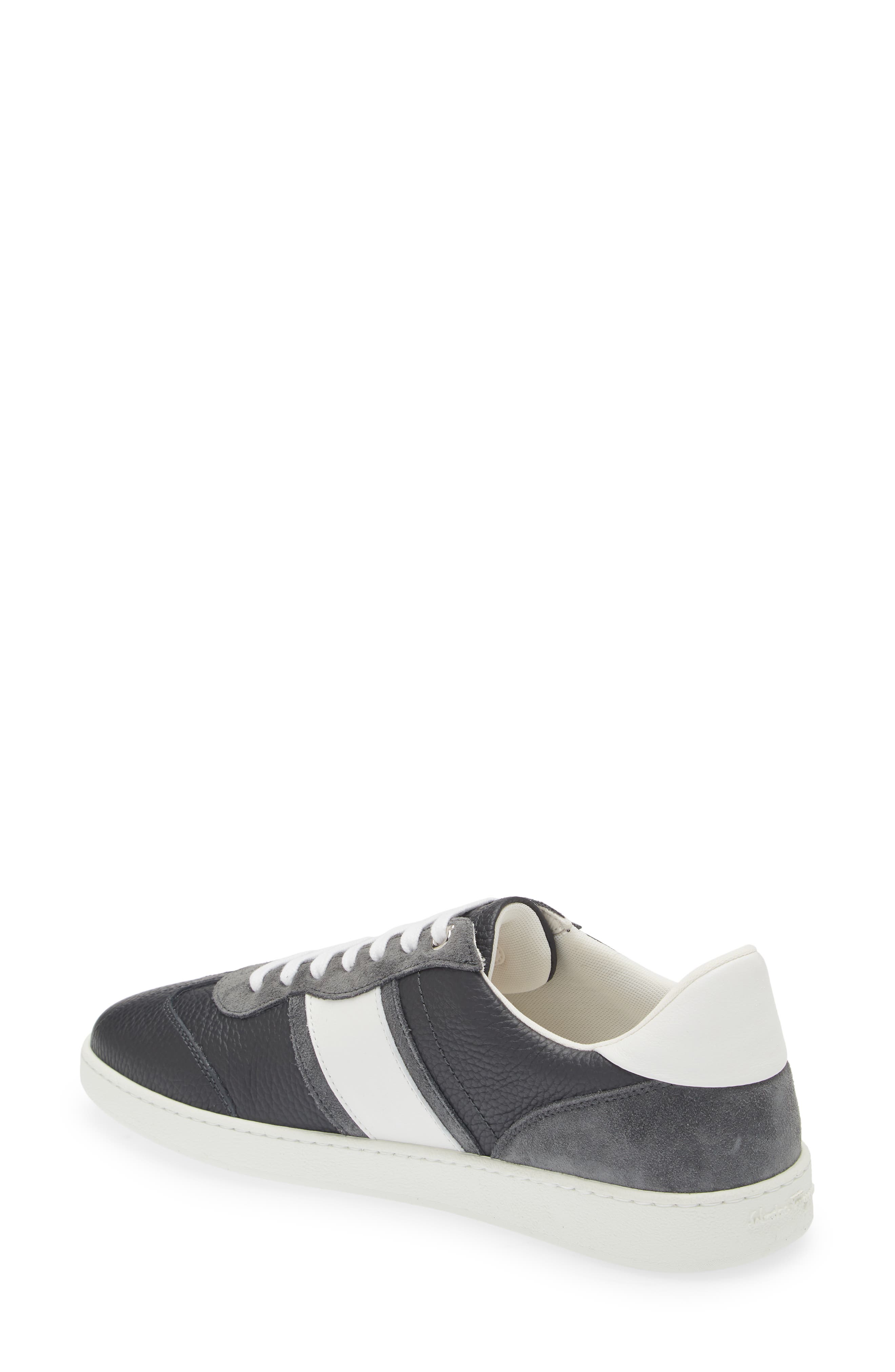 FERRAGAMO Achille 1 Low Top Sneaker, Alternate, color, Stromboli Sand Bianco Ottico