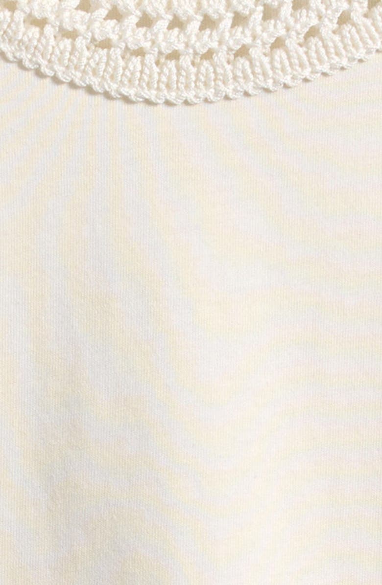 Moncler Kids' Crochet Trim T-Shirt, Alternate, color, 