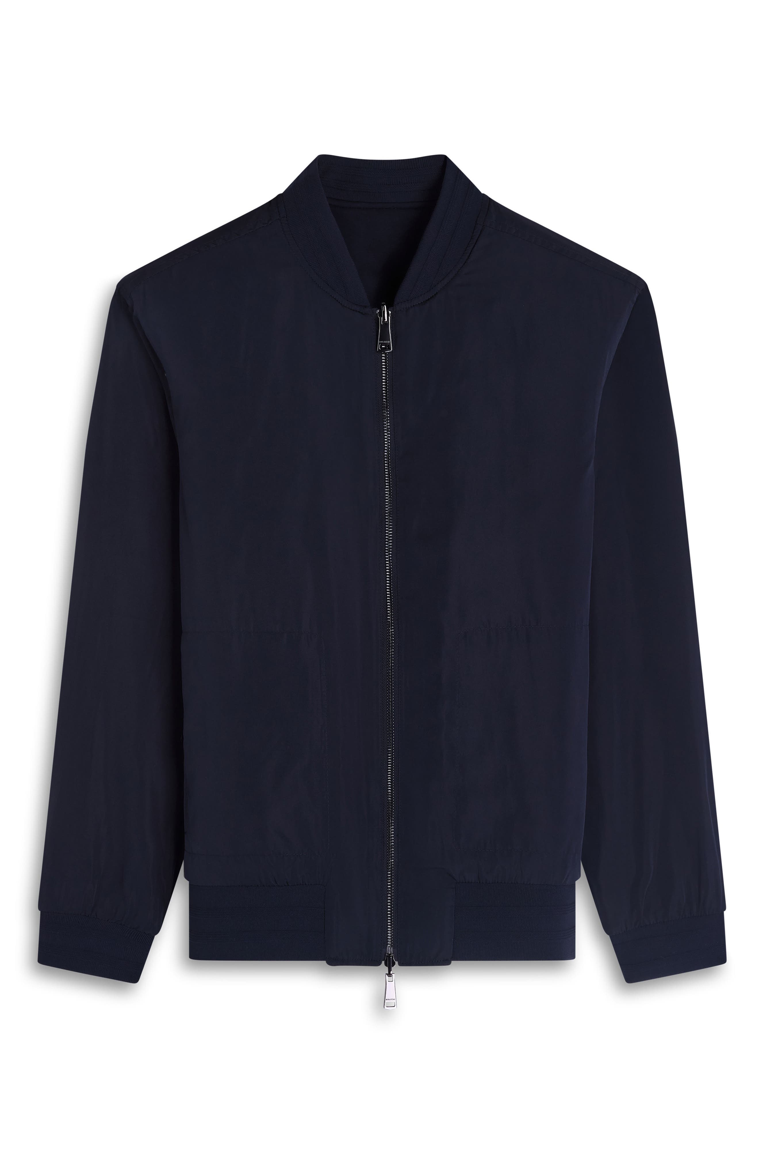 Bugatchi Soft Touch Knit Reversible Bomber Jacket — фото 6