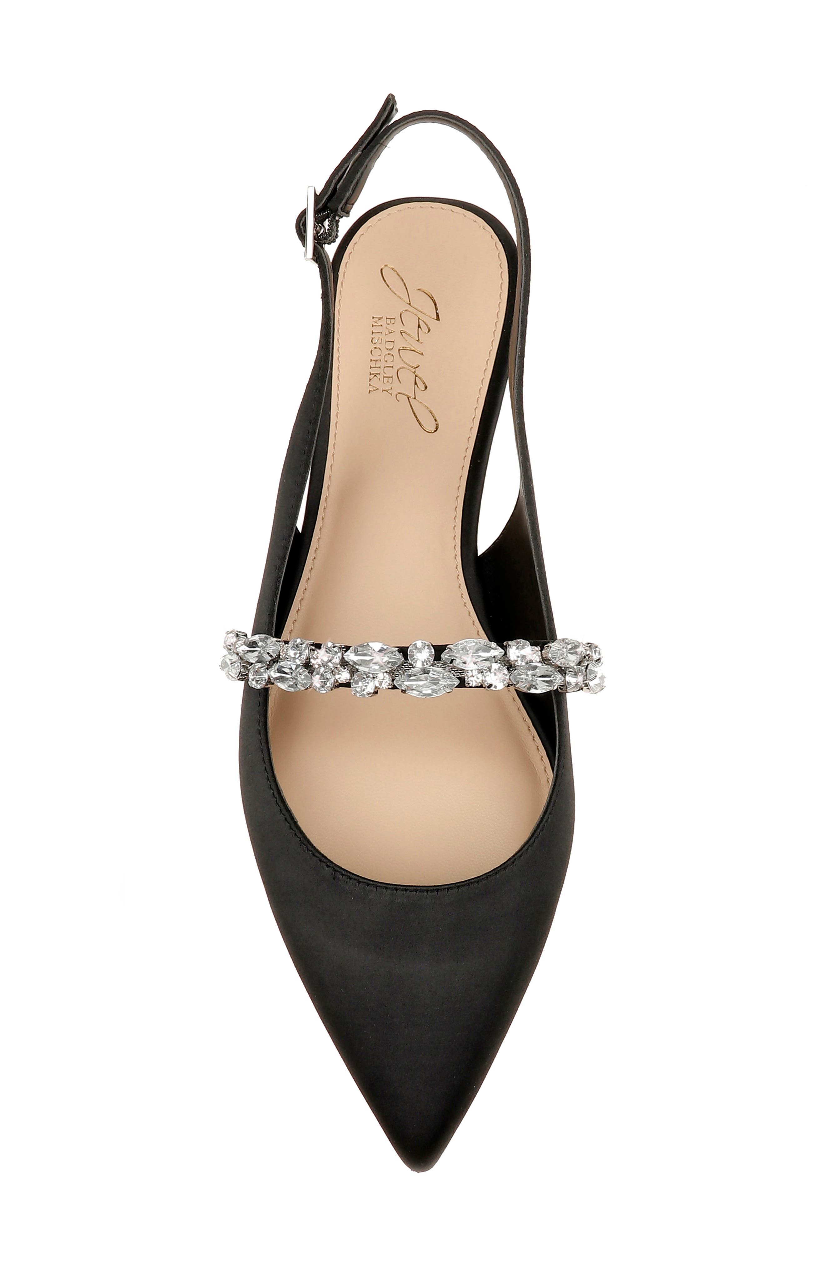 Jewel Badgley Mischka Bambi Slingback Skimmer Flat, Alternate, color, 