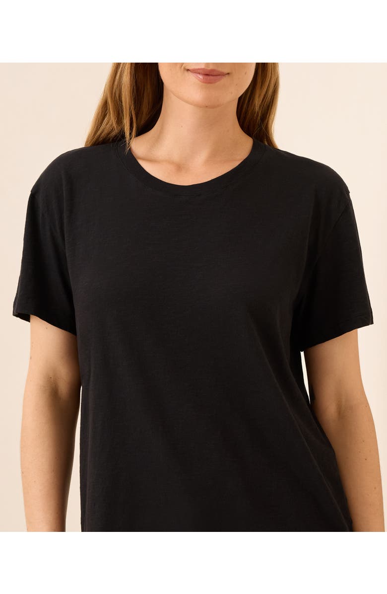 Pact Organic Cotton Featherweight Slub Relaxed Tee, Alternate, color, Black