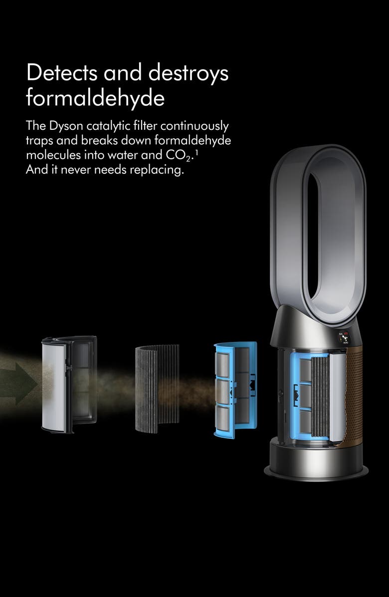 Dyson Purifier Hot+Cool Formaldehyde<sup>™</sup> HP09 Purifing Fan - White/Gold, Alternate, color, 