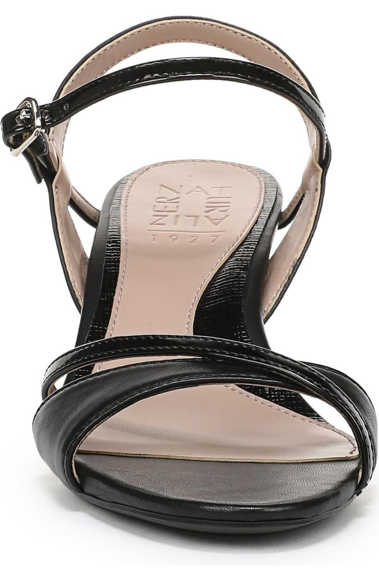 Naturalizer Trey Ankle Strap Sandal, Alternate, color, Black