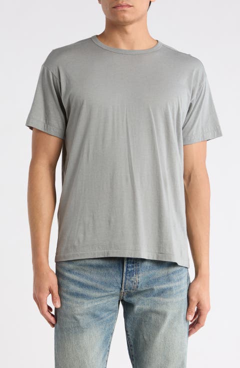 Cotton & Cashmere Blend Curved Hem T-Shirt