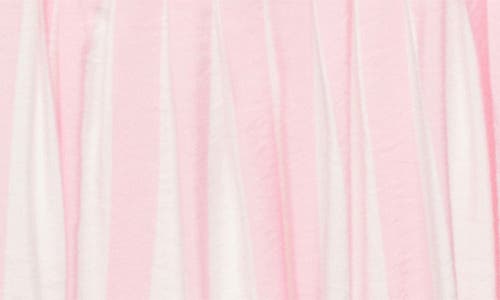 Mango Short Striped Balloon Effect Dress Pastel Pink In Pink