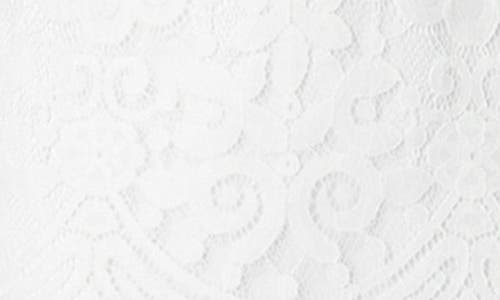 Shop Bebe Lace Long Sleeve Dress In White