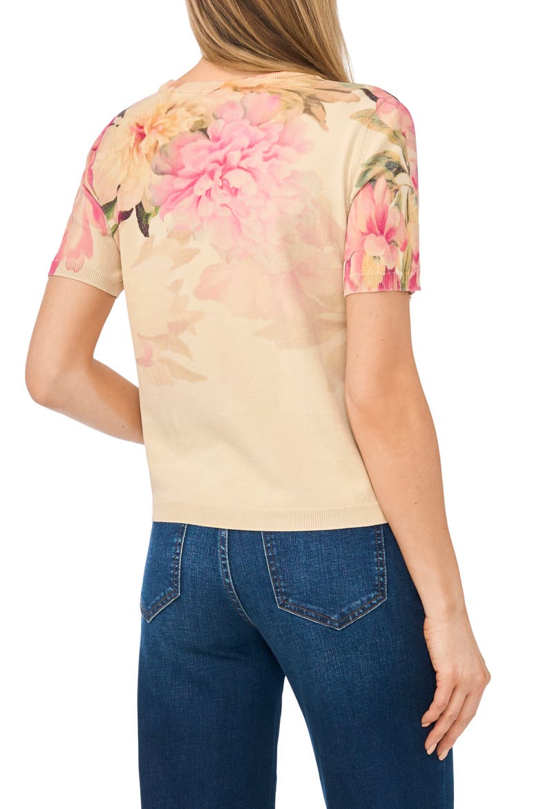 Louise Floral T-Shirt, Alternate, color, MAPLE BUTTER