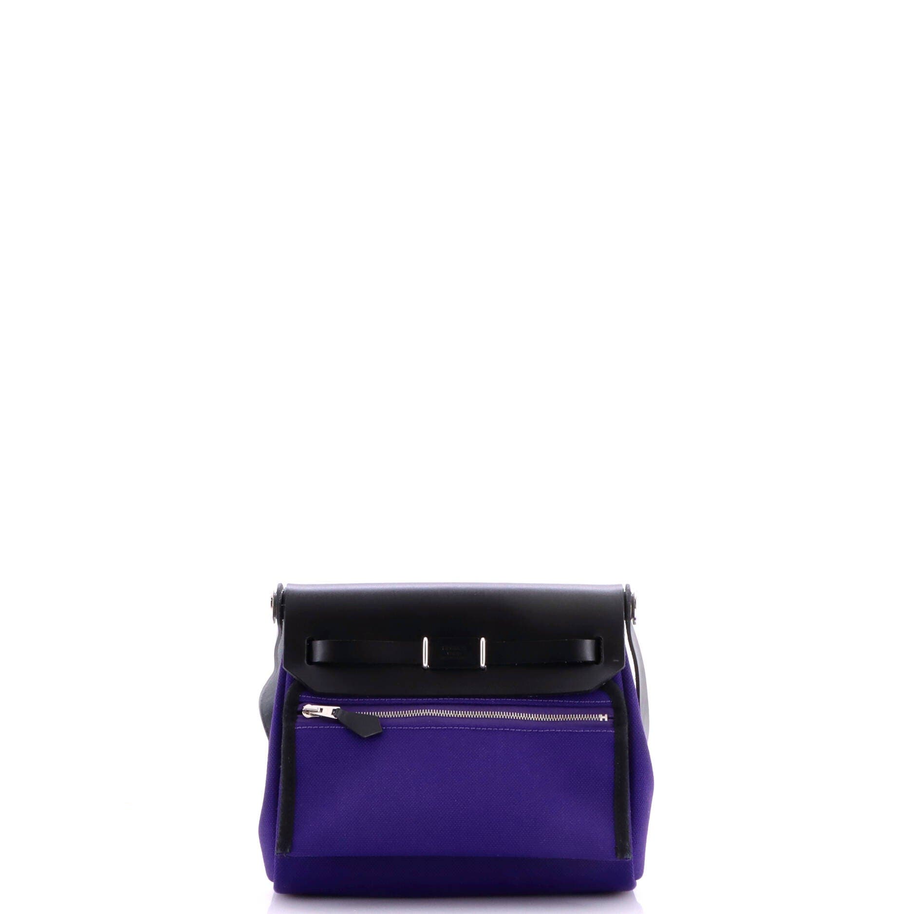 Herbag Zip Toile and Leather 20, Alternate, color, Purple
