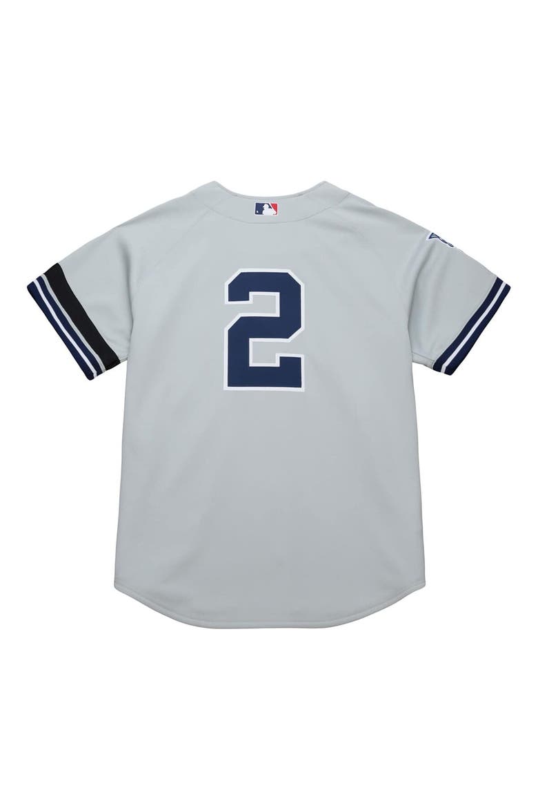 Men's Mitchell & Ness Derek Jeter Gray New York Yankees Cooperstown Collection 2000 World Series Authentic Jersey, Alternate, color, Gray